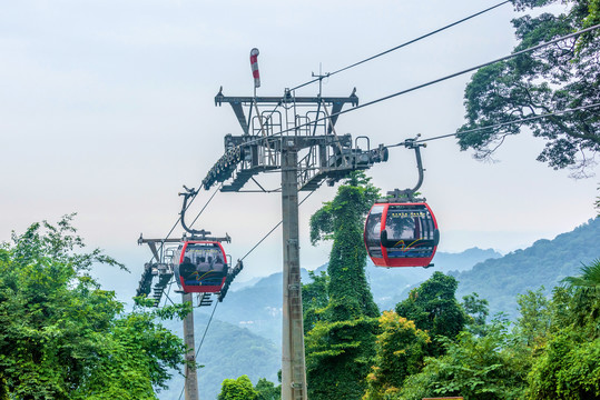 中国四川成都青城山缆车索道