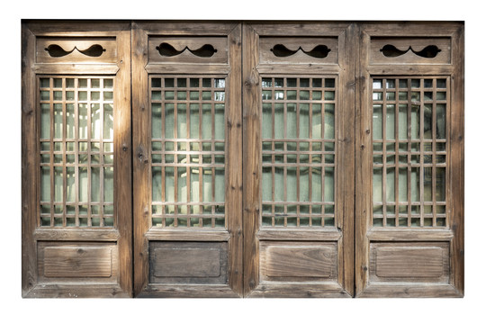 古镇复古中式木窗
