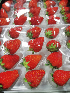 包装好的草莓