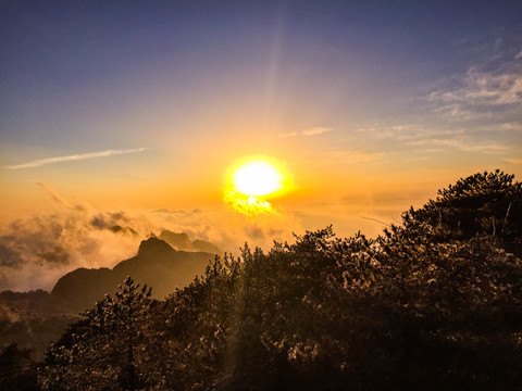 黄山日出