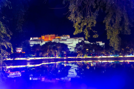 西藏拉萨夜景
