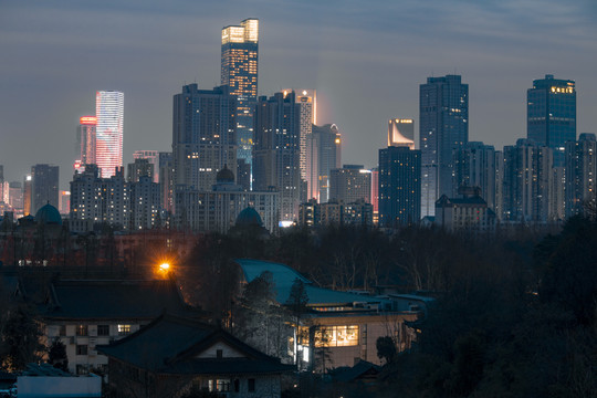 南京新街口夜景