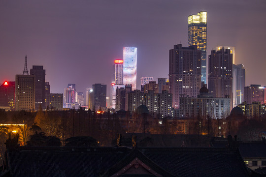 南京新街口夜景