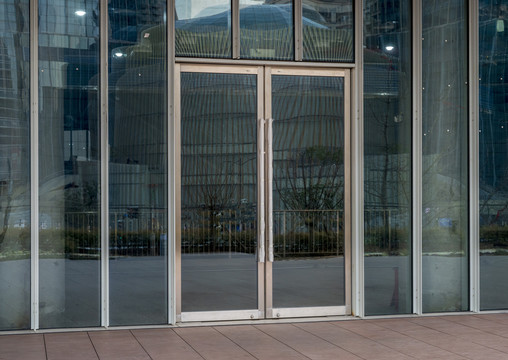 办公楼铝合金玻璃门