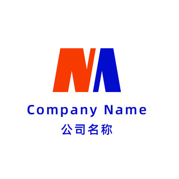 NM字母logo设计