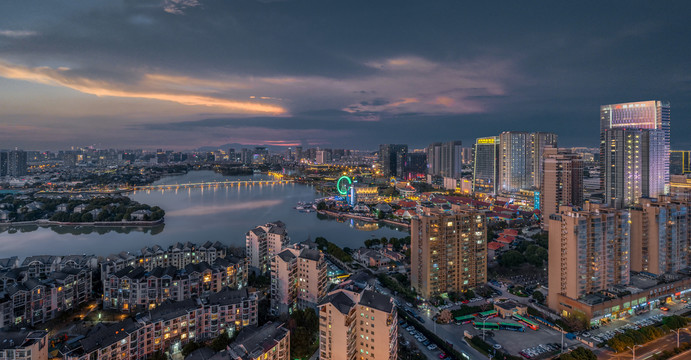 南京江宁百家湖夜景