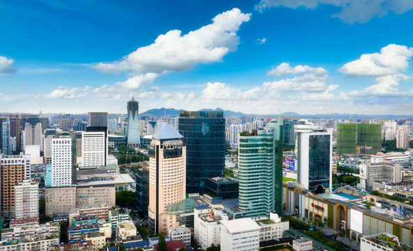 杭州西湖区城市风光