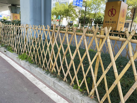 竹栅栏