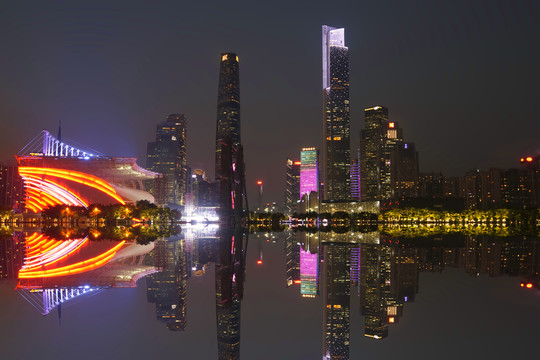 广州珠江新城夜景