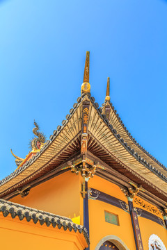 中式寺庙屋檐