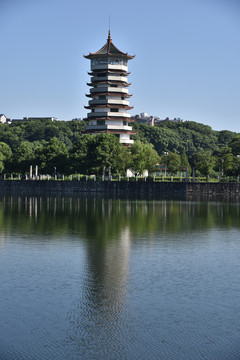 长沙年嘉湖城市建筑风光