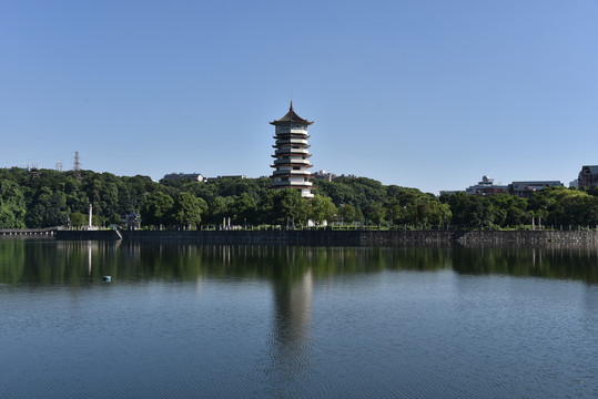 长沙年嘉湖城市建筑风光