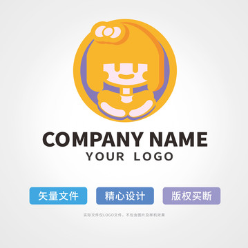 小女孩logo