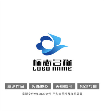 祥云飞鸟logo