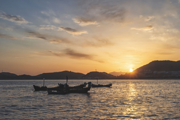 海边夕阳