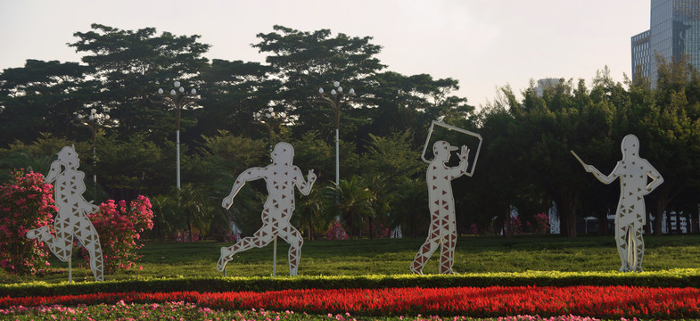 深圳市民广场城市主题雕塑运动