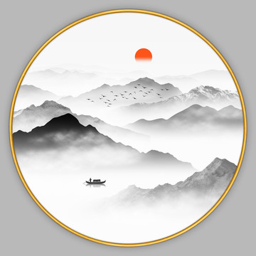 禅意山水画