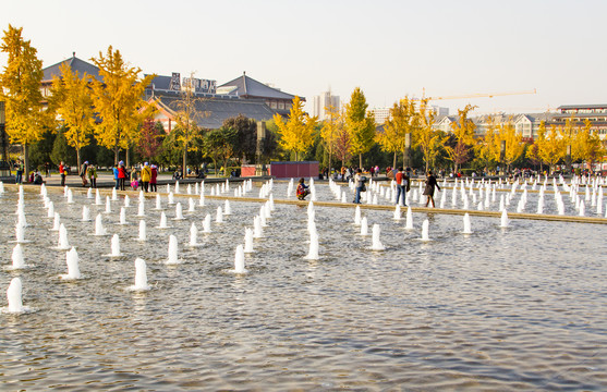 城市秋景