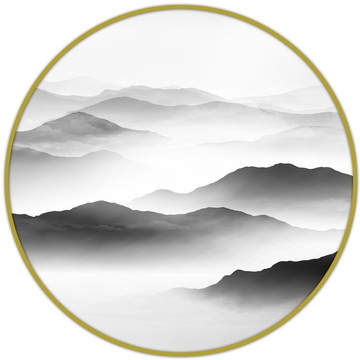 云雾水墨山水