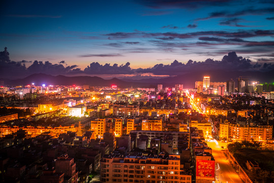 县城夜景