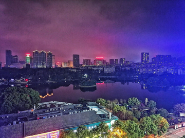 郴州北湖城市夜景