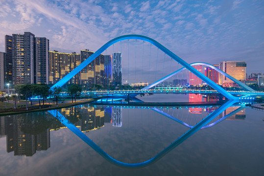 南沙蕉门河夜景