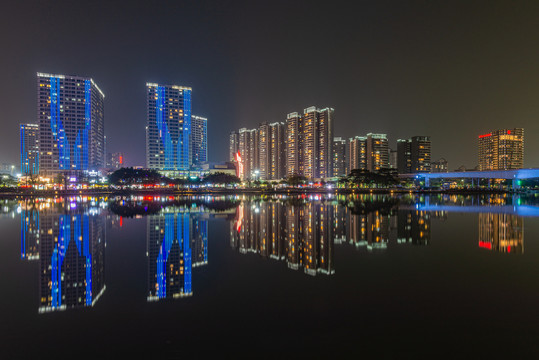 蕉门河城市夜色