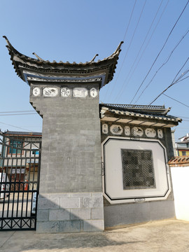 中式古建建筑景观墙
