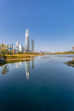 深圳湾后海企业总部地标建筑美景