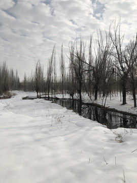 冬雪小河