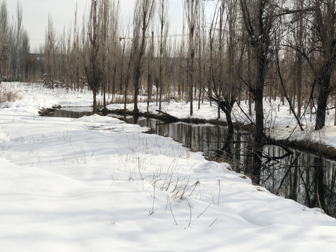冬雪小河