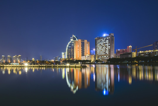 厦门筼筜湖夜景