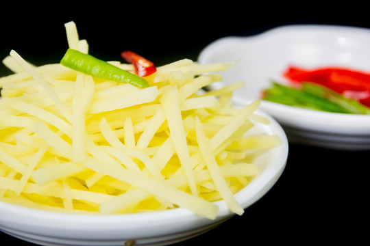 酸辣土豆丝配菜