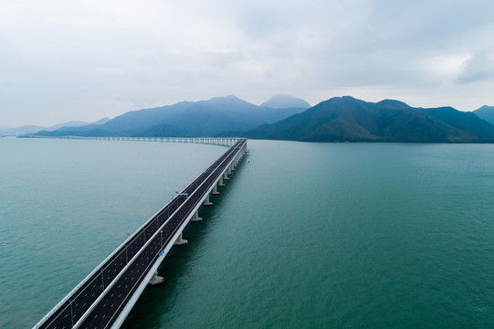 港珠澳大桥引桥香港段航拍