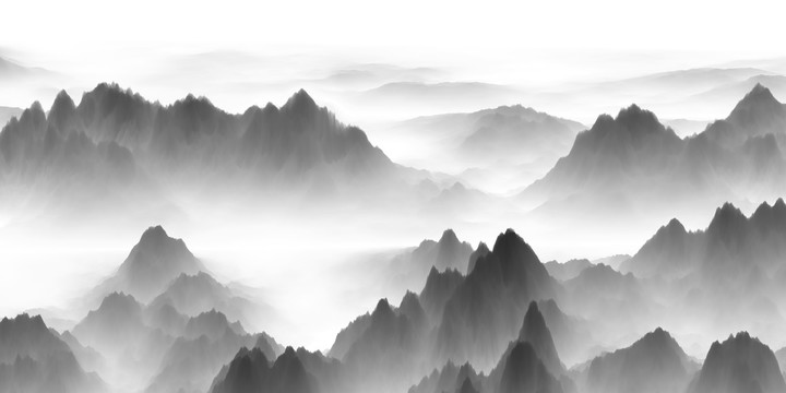 水墨山水画