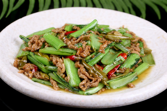 青菜炒牛肉