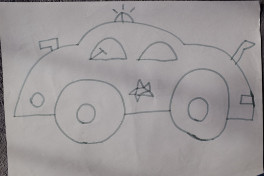 儿童画简笔画汽车