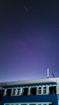 宿舍阳台的星空