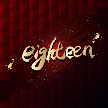 eighteen英文