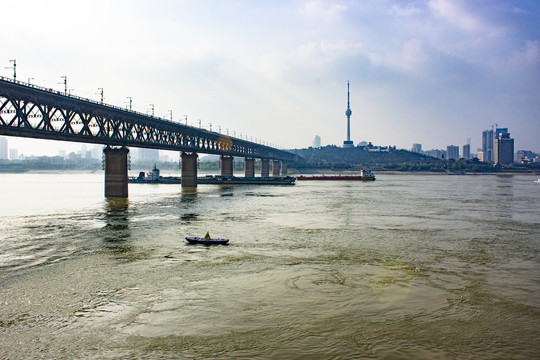 武汉长江大桥风光