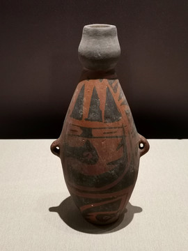 西安半坡博物馆鸟鱼纹葫芦瓶