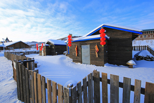 雪村农家雪景