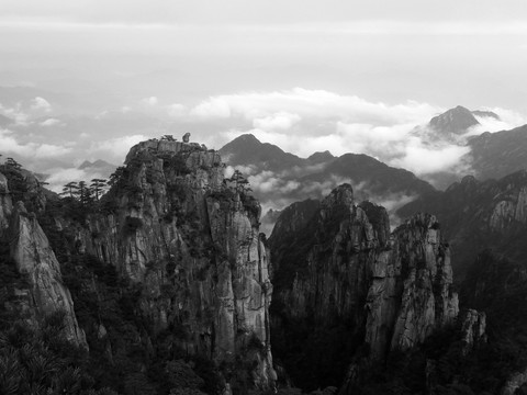 水墨黄山