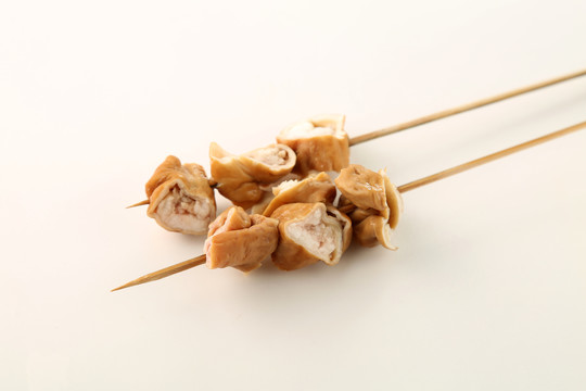 烧烤串鸭肠
