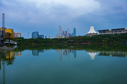 南宁民歌湖会展中心东盟商务区
