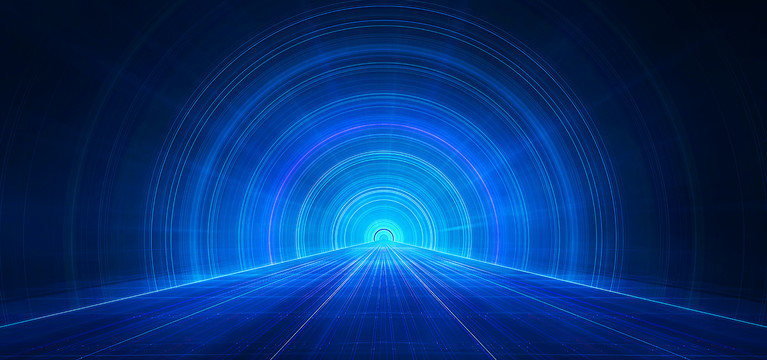 科技隧道背景