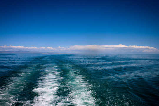 青海湖沙岛风光