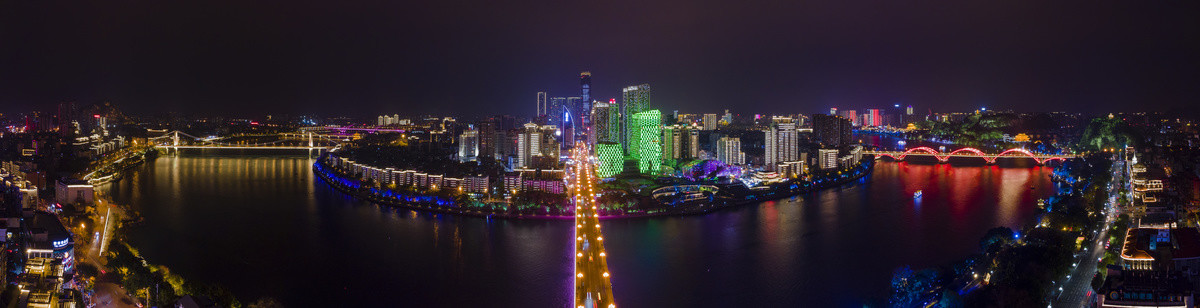 柳州夜景全景