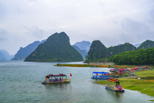 湖泊山水风景