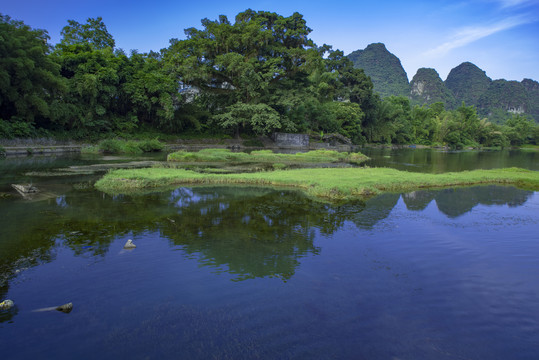 山水河流自然风光